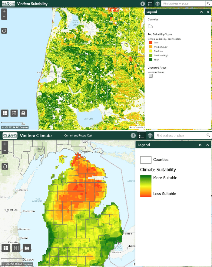 Vinifera Suitability and Climate Projections